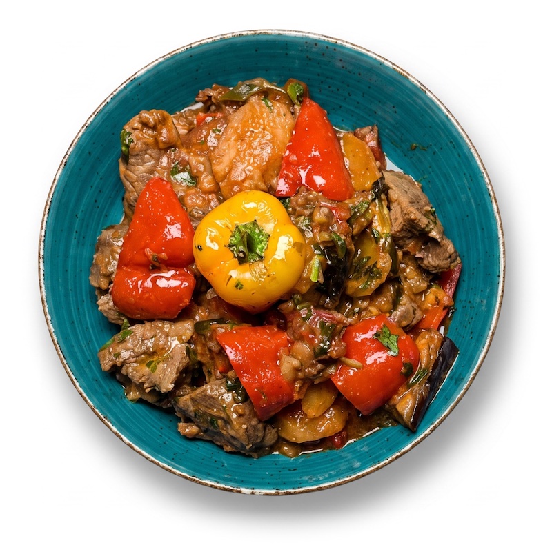 Tschanakhi — lamb and vegetable stew