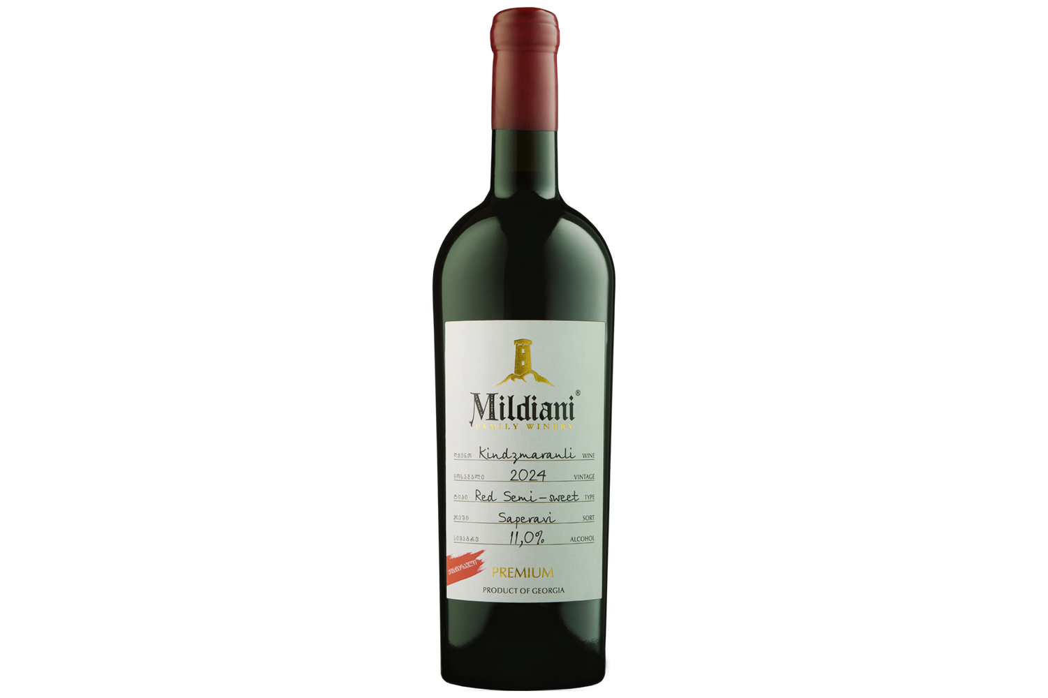 Mildiani — Kindzmarauli Premium bottle