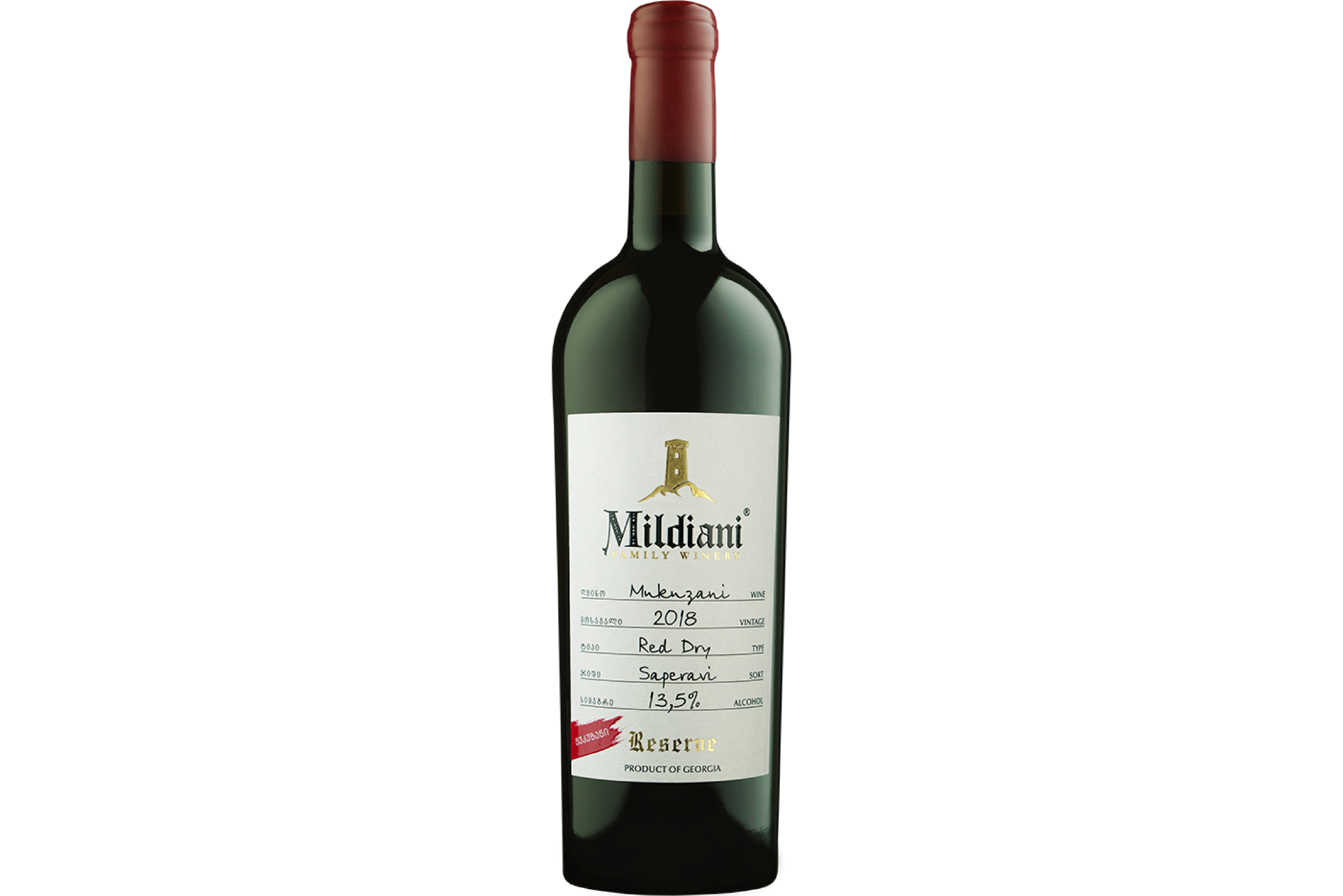 Mildiani — Mukuzani Reserve bottle